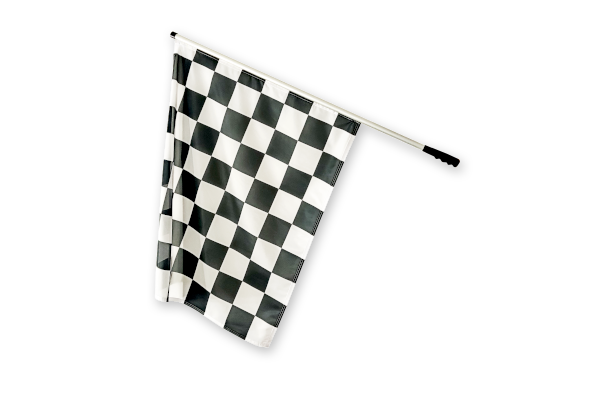 Flagi wyścigowe z logo