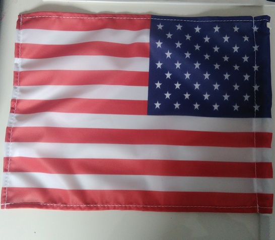 dwustronna amerykańska flaga samochodowa 