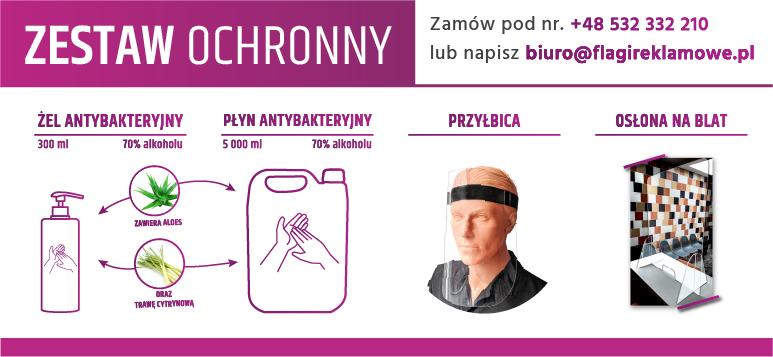 zestaw ochronny dla sklepów, aptek, piekarni