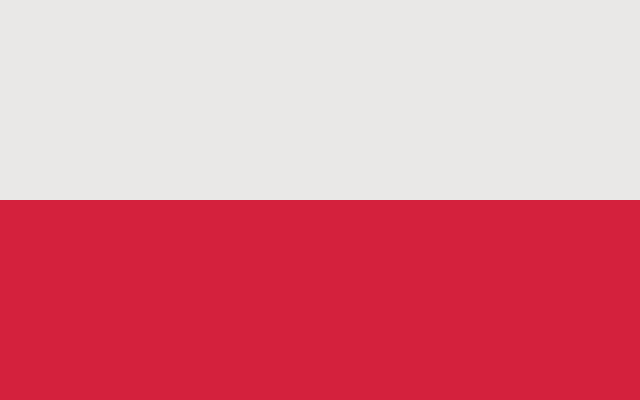flaga polski na kij