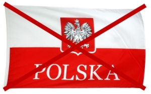 flaga polski bledna