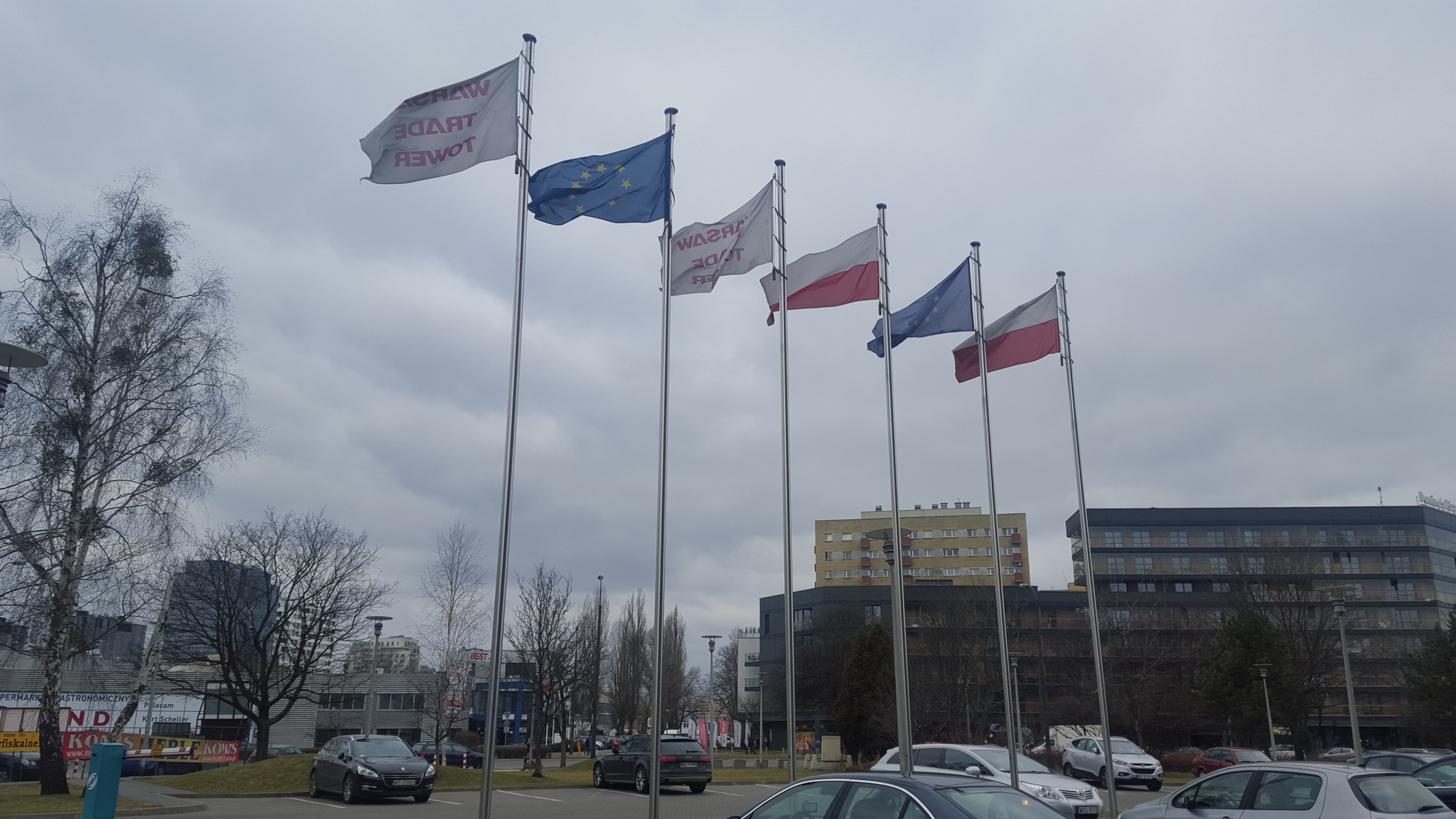 wymiana flag warszawa