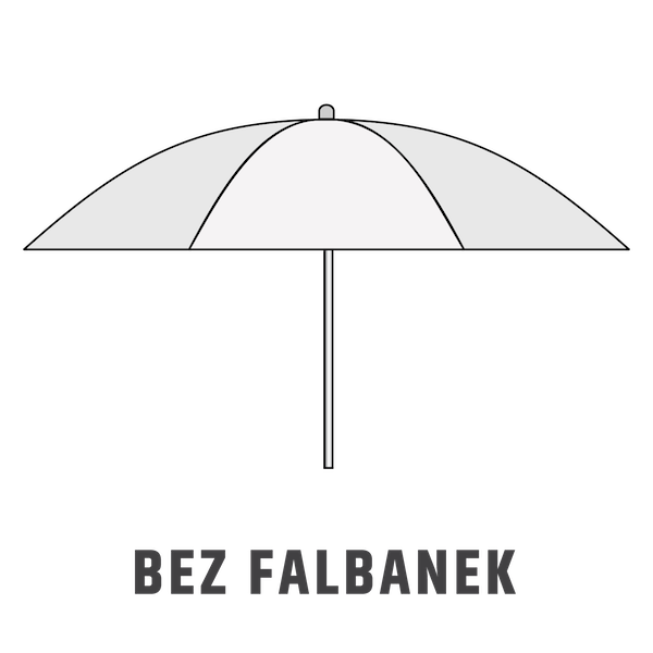 parasol okrągły bez falbanek