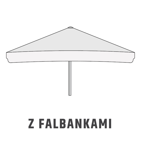 parasol barowy bez falbanek