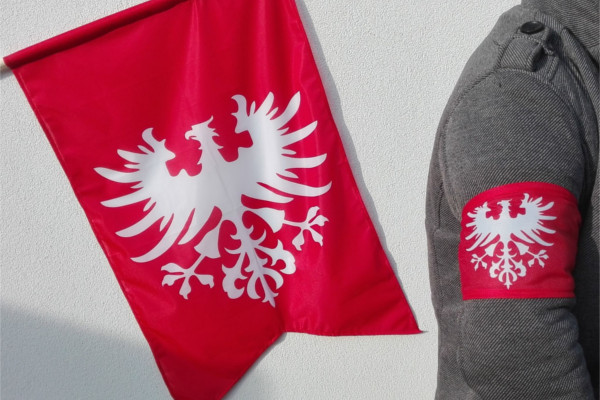 Flaga i opaska Powstania Wielkopolskiego