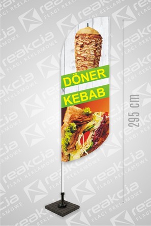 Gotowe projekty flag dla budki z kebabem
