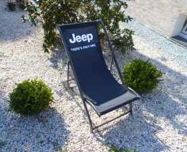 Leżak z metalu Jeep